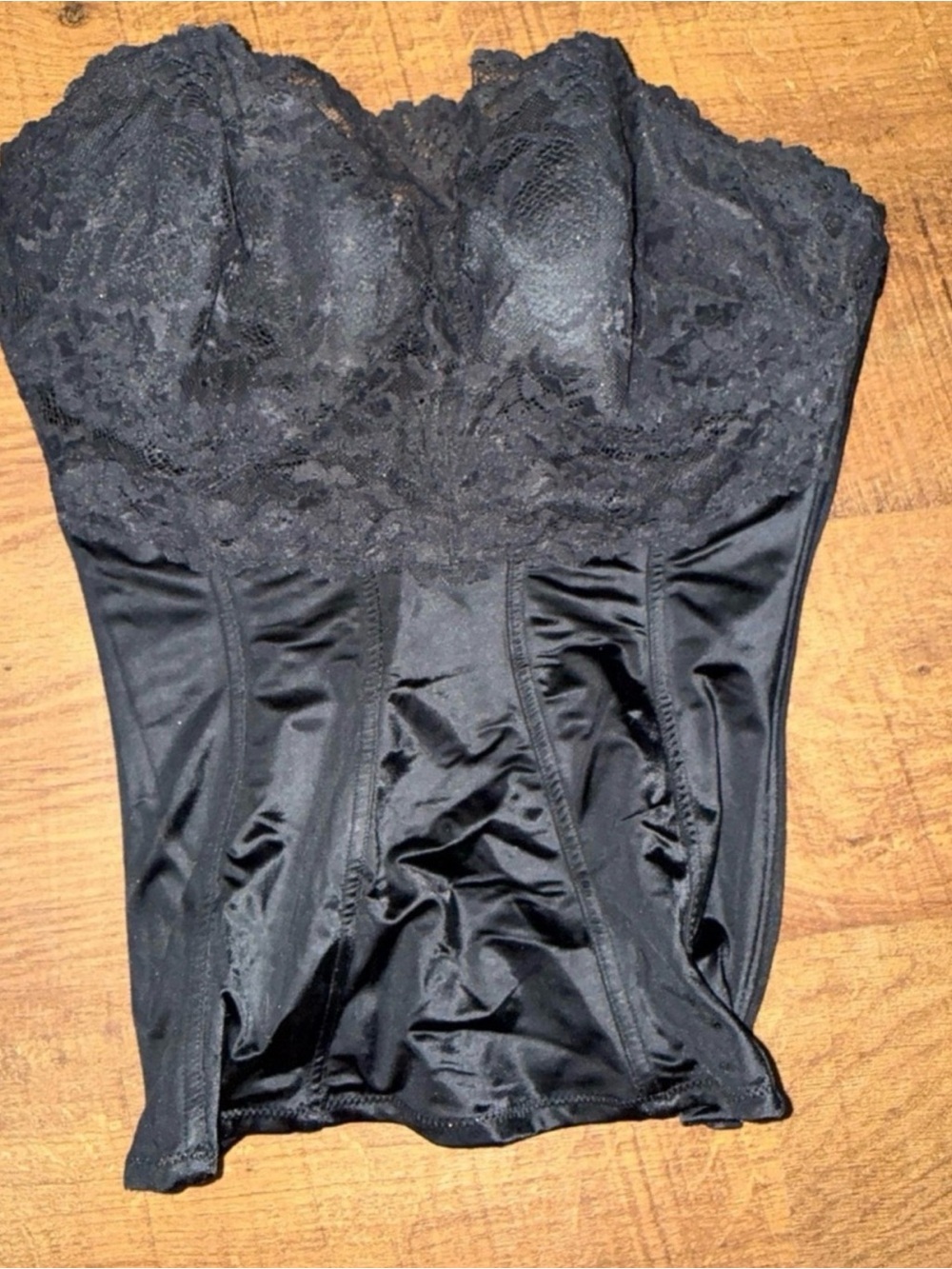 Black Lace Bustier Shapewear Corset Top - Women Intimates Y2K